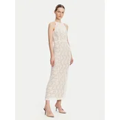 Guess Cocktail obleka W5GK66 KCT80 Bež Slim Fit