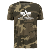 Moška majica s kratkimi rokavi ALPHA INDUSTRIES - olivna camo_100501C
