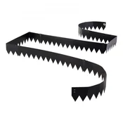 VEVOR Robnik za vrt 1016x152x10 mm črn kovinski