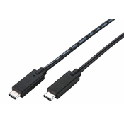 C-Tech USB 3.2, Type-C (CM/CM), PD 100W, 20Gbps, 2m, črna