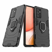 Odolné Puzdro Ring Armor Case za Samsung Galaxy A72 5G/Galaxy A72 4G - Crna KP9702