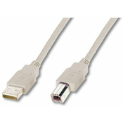 Kabel USB A-B  2,5m Digitus dvojno oklopljen siv (AK-300105-025-E)