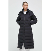 Pernata jakna Marmot za žene, boja: crna, za zimu