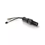 QuRJ45 Passive adapter, Waterproof RJ-45 socket 160mm with power plug adapter