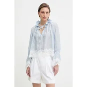 Haveone bluza z volančki ženska z lyocellom