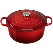 Casserole kozica SIGNATURE 28 cm, 6,7 l, CERISE, lito železo, Le Creuset