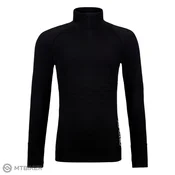 ORTOVOX 230 Competition Zip Neck ženska majica s kratkimi rokavi, črni krokar (M)