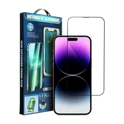 OEM 5D Full Glue kaljeno steklo – za iPhone 17 Air, črno + aplikator
