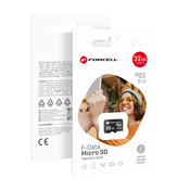 FORCELL microSD kartica 32 GB, razred U3, hitrost 10, Forcell F-Data, rdeča