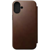 Nomad Modern Leather Folio, brown - iPhone 16 Plus (NM01681885)