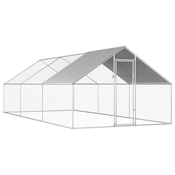 vidaXL Zunanji kokošnjak 2,75x6x2 m pocinkano jeklo