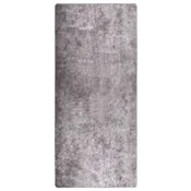 Vidaxl Pralna preproga 80x300 cm siva