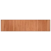 Vidaxl vidaXL Pravokotna preproga, rjava, 70x300 cm, bambus