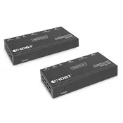 KVM Switch, 2 Port, 4K@30Hz, USB-C/USB/HDMI in, HDMI out, Network