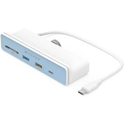 HyperDrive hub hyper 6-in-1 usb-c za imac 24 cale (2021), hdmi, usb-c, 2x usb-a, sd, minisd, 7x kolor