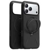 Premium ovitek Torras QPRO Silicone za iPhone 17 Pro/18 Pro - black