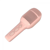 Celly bežicni mikrofon sa zvucnikom pink