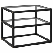 Konzolni stol prozirni 50 x 40 x 40 cm od kaljenog stakla