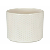 Pokrov za cvetlični lonec PILLAR SPOTS keramični sijajni d17x15cm