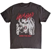 Lady Gaga Košulja Born This Way Photo Charcoal Grey XL