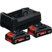 Bosch 1600a0373j set 2x exba18v-40 akumulatora + gal 12v/18v-80 punjac ( 1600a0373j )
