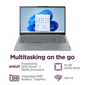 Lenovo - IdeaPad Slim 3 15.6 Full HD Touchscreen Laptop - AMD Ryzen 7 5825U - 16GB Memory - 512GB SSD - Arctic Grey