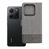 OEM GOMMA Book ovitek za XIAOMI Redmi Note 14 5G, siv