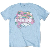 John Lennon Unisex majica Rainbows Love & Peace XXL