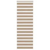 Zebra zavjesa Pješčano smeđa 90x200 cm Širina tkanine 85,9 cm Poliester