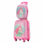 Otroški kovček Vzorec morske deklice (nahrbtnik+kovček) | BONTOUR