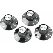 Fender 72 Telecaster Custom Knobs Black 4 Pack