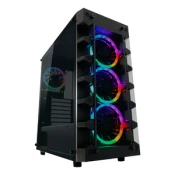 Kucište LC-Power 709B -Solar system, RGB, crno bez napajanja