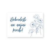 Personal Dobrodošli - Modro tiskanje