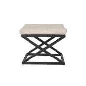 Atelier del Sofa Tabure 50x42x40cm, Crno-Belo