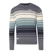 KOROSHI Pulover mornarska/cijansko modra/progasto modra/bela