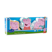 Set drvenih slagalica za djecu PEPPA PIG 3 kom