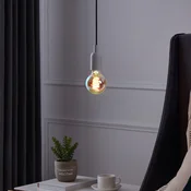 EGLO LED sijalka E27 4W G80 2000K filament iridescent dim - mavrični - Steklo
