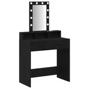 Toaletni stol Crna 79 x 41 x 140 cm Konstruirano drvo