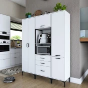 Hanah Home Komoda JE144 3114, 160x198.6x40 cm, Bela