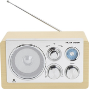 DENVER prijenosni radio TR-63 (AM/FM), smeđi