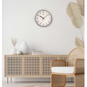 Wallity Zidni sat Slim, 30,5x30,5 cm, Beli