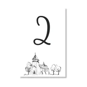 Personal Številka mize - Sketch Izberite količino: 11 kos - 30 kos