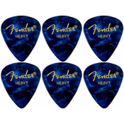Fender 351 Shape Premium Pick Heavy Blue Moto 6 Pack