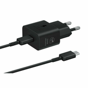 Samsung punjac EP-T2510XBEGEU, 25W, 1x USB-C kabel, crni