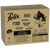 Jumbo pakiranje: Felix So gut wie es aussieht u želeu 120 x 85 g - Riblji mix II (tuna, losos, bakalar, iverak)