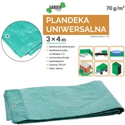 CHOMIK PLAHČA 3 x 4 M (+/- 5%) 70GSM 3%UV ZELENA *4133