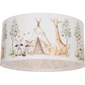 Otroška stropna svetilka KIDS ROOM 1xE27/60W/230V, premer 40 cm, z motivom živali