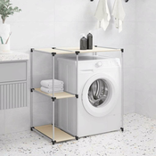 vidaXL Regal za nad pralni stroj krem 87x55x90,5 cm železo