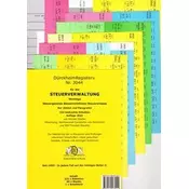DürckheimRegister® STEUERVERWALTUNG 2022 Register für deine AO-AEAO-ErbStG/R-EStG/R-KStG/R-UStG-UStR-: nur Zahlen und §§, ohne S
