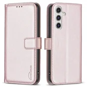 GS Ovitek za Samsung Galaxy A55 5G, denarnica BINFEN, roza
